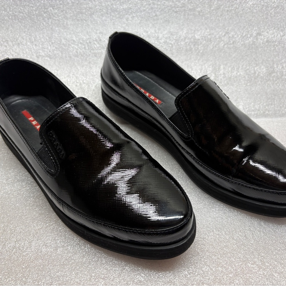 Prada Women's Black Patent Loafers